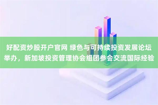 好配资炒股开户官网 绿色与可持续投资发展论坛举办,新加坡投资管理协会组团参会交流国际经验